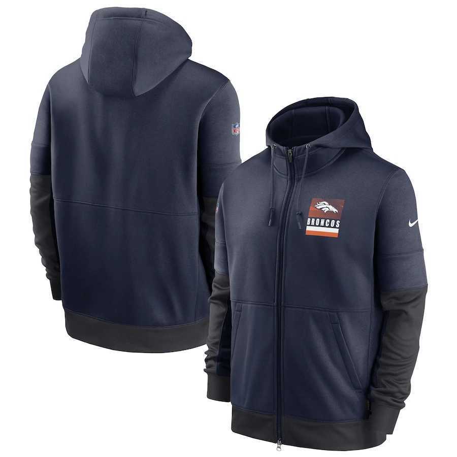 Men's Denver Broncos New 2020 Nike Gray Black Fan Gear Mascot Performance Full Zip Hoodie,We sell and wholesale Men's Denver Broncos New 2020 Nike Gray Black Fan Gear Mascot Performance Full Zip Hoodie on line form chian!